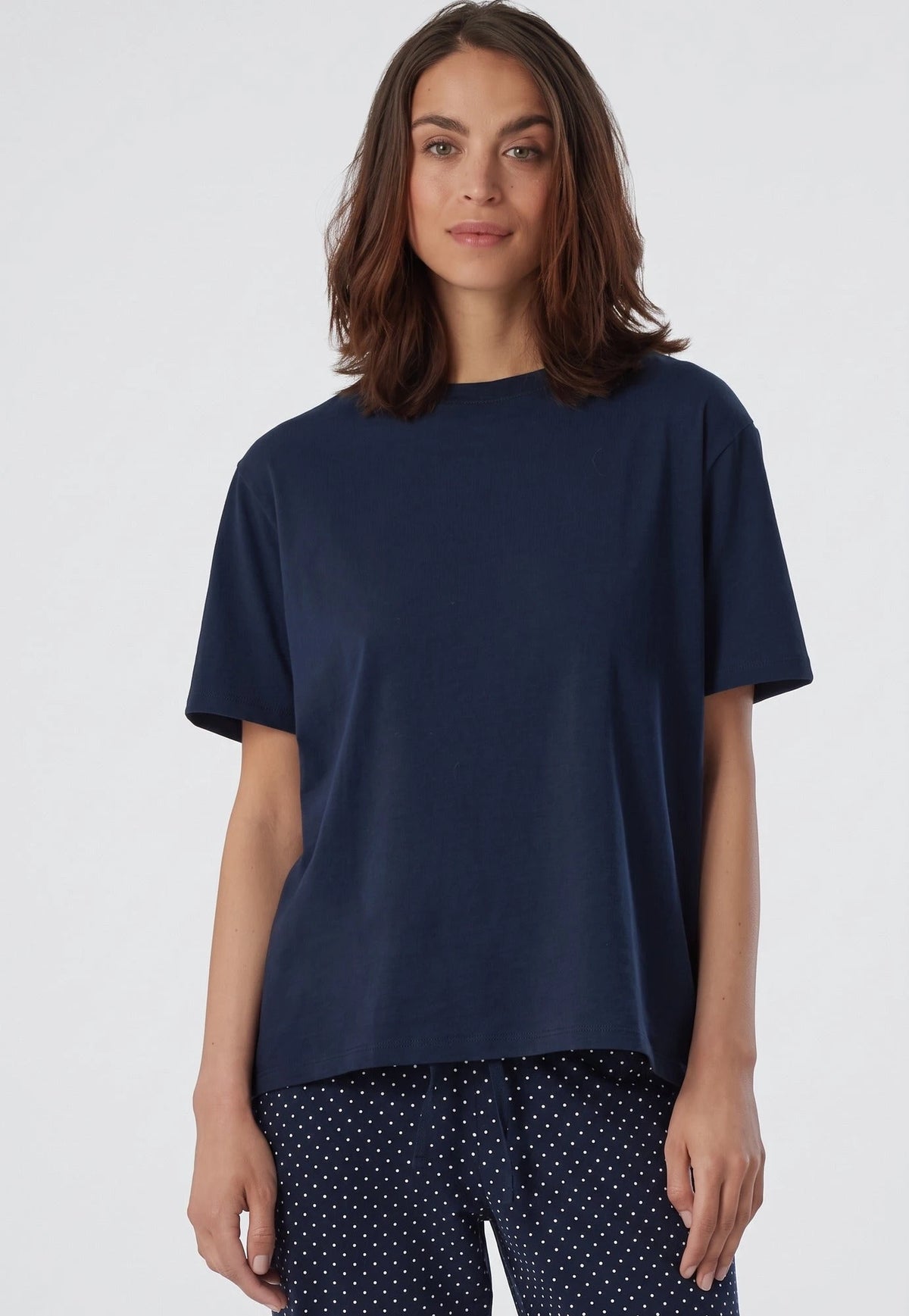 Schiesser Schiesser dames pyjamashirt korte mouw - Mix & Relax
