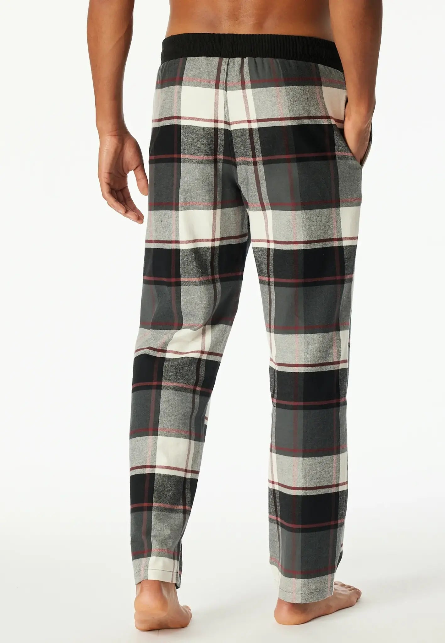 Schiesser Schiesser heren lange flanellen pyjamabroek - Geruit - MIX & Relax
