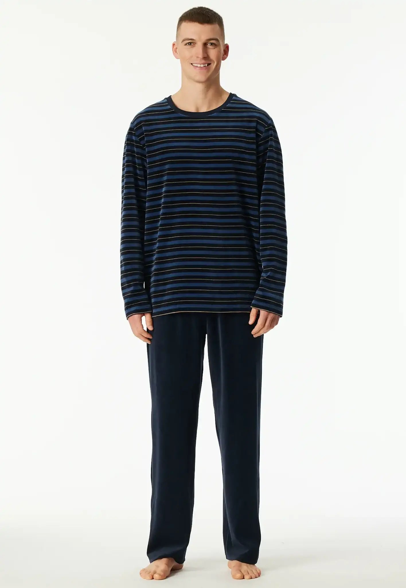 Schiesser Schiesser heren pyjama badstof -Casual Nightwear