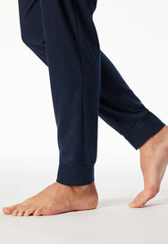 Schiesser Schiesser heren pyjama extra lang - Blauw Ruit- NOS -