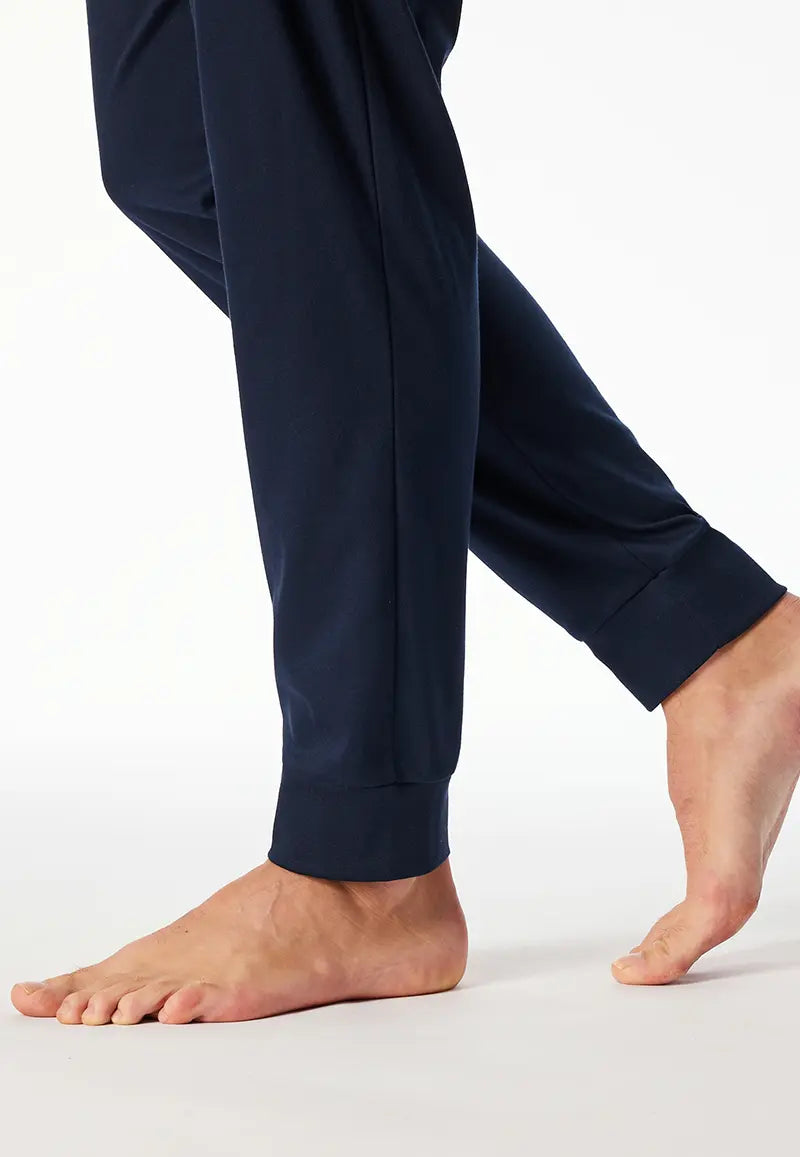 Schiesser Schiesser heren pyjama extra lang - Blauw Ruit- NOS -