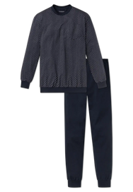 Schiesser Schiesser heren pyjama Katoen - Dark Sapphire