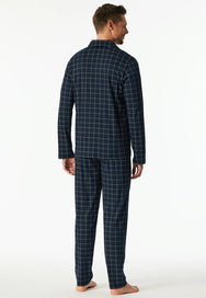 Schiesser Schiesser heren pyjama lang - Knoopsluiting
