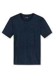 Schiesser Schiesser heren pyjama shirt korte mouw - Donkerblauw