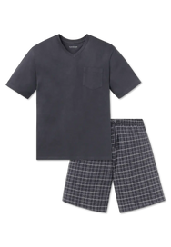 Schiesser Schiesser heren shortama - Ebony Grey