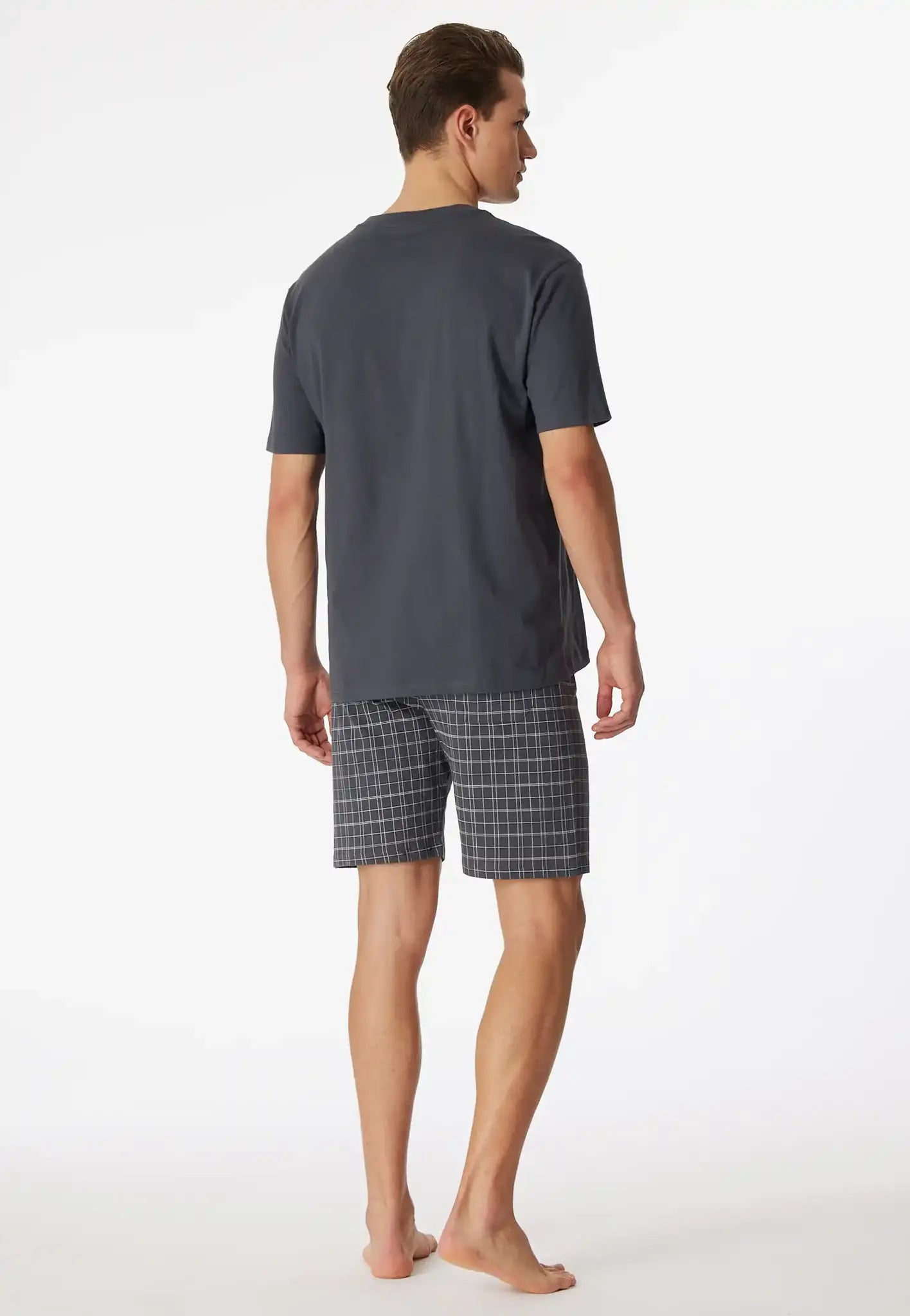 Schiesser Schiesser heren shortama - Ebony Grey