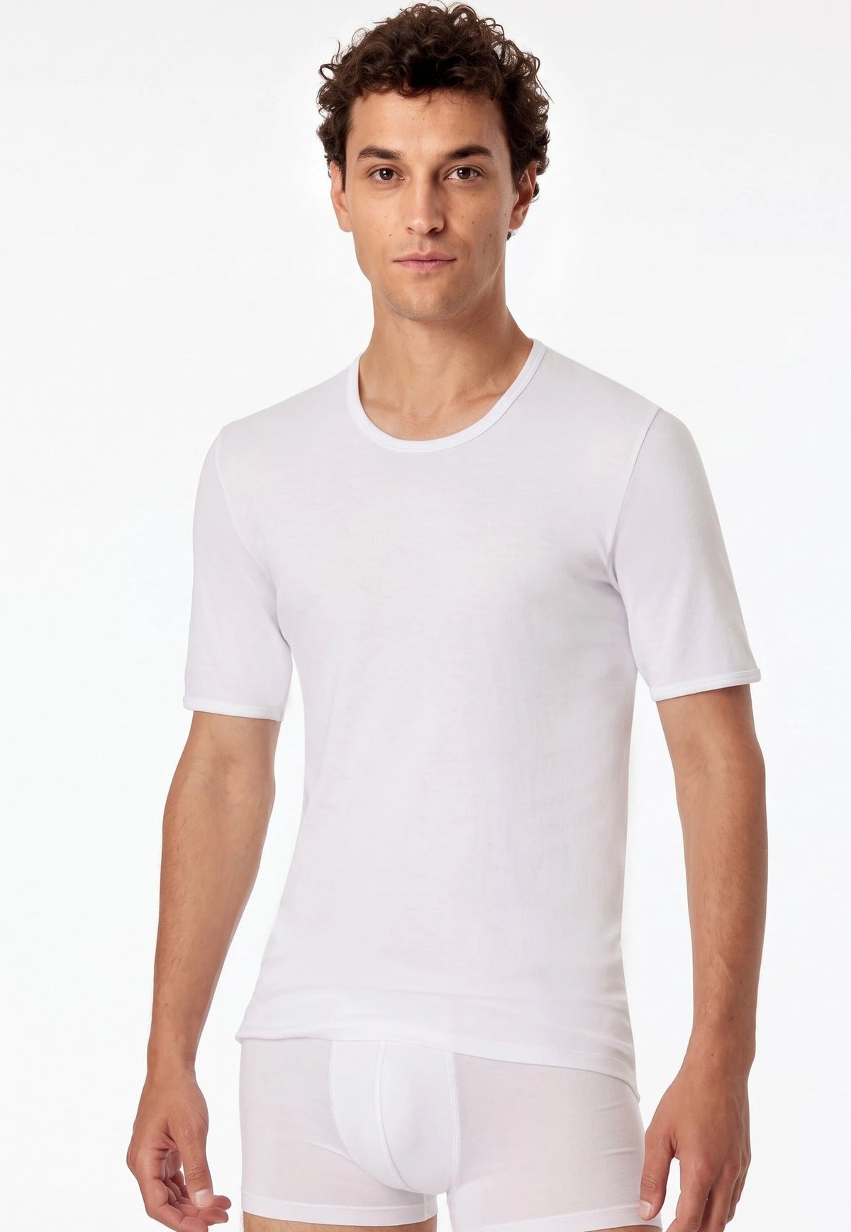 Schiesser Schiesser heren T-Shirt Rib - Feinrib Original