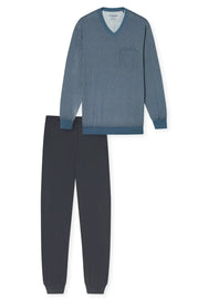 Schiesser Schiesser pyjama heren lang 100% katoen - Comfort - 181162