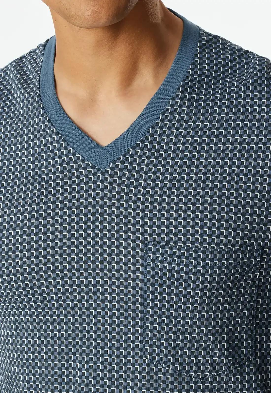 Schiesser Schiesser pyjama heren lang 100% katoen - Comfort - 181162