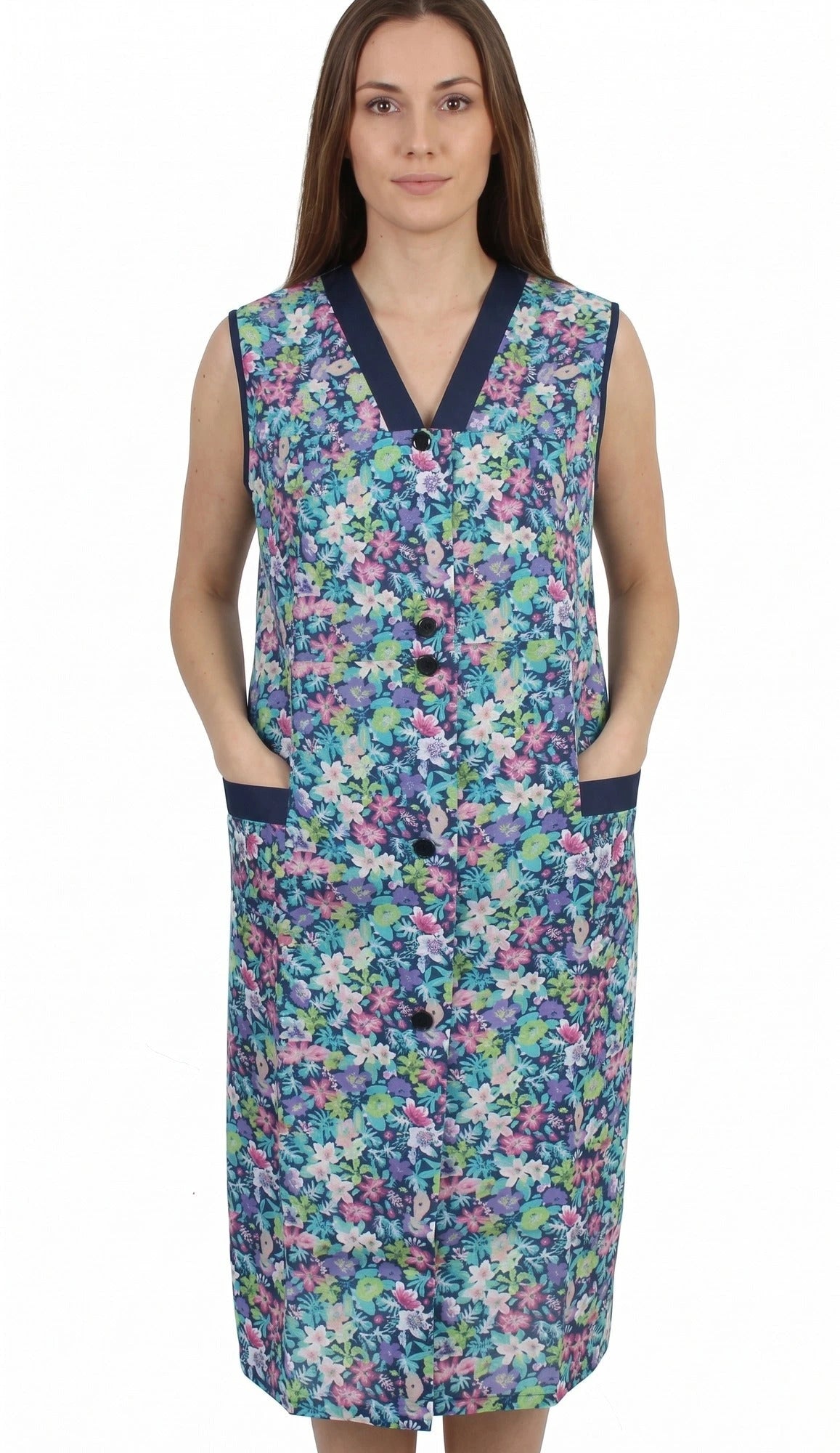 Schriks Jasschort - Lila/blauw bloemetje-5