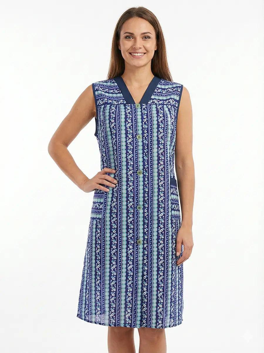 Schriks Ma Flodder jasschort  Blauw