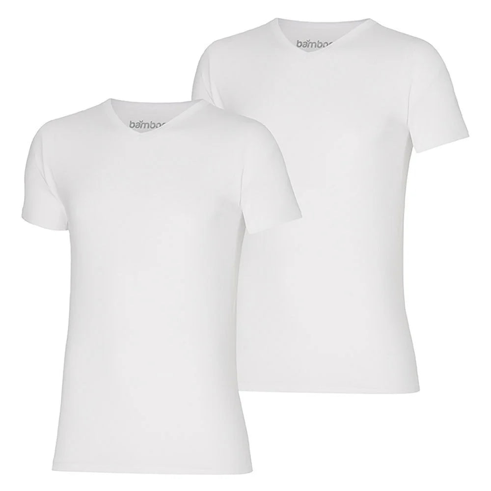 Sliponline Apollo 2-pack heren T-shirts - Bamboe V-hals