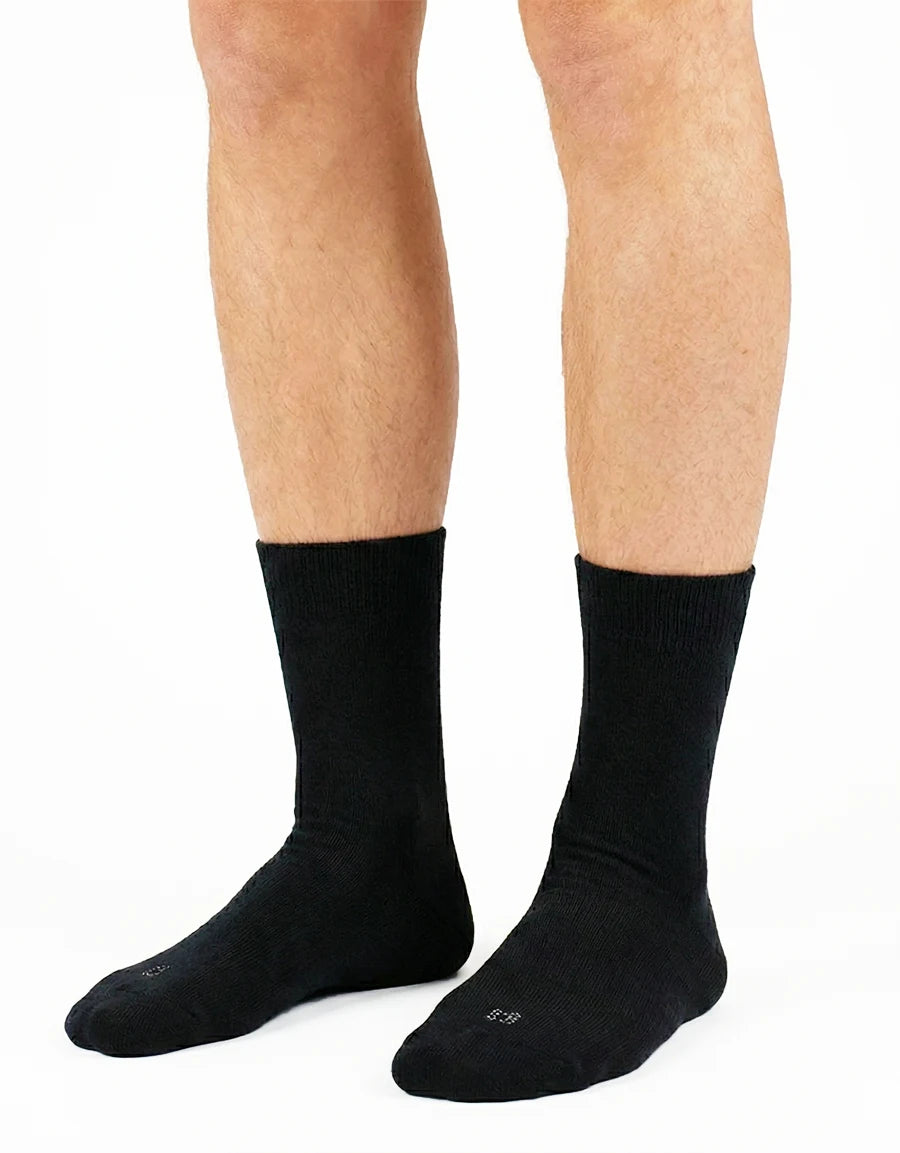 Sliponline Apollo 3-paar merino wollen sokken - badstof zool