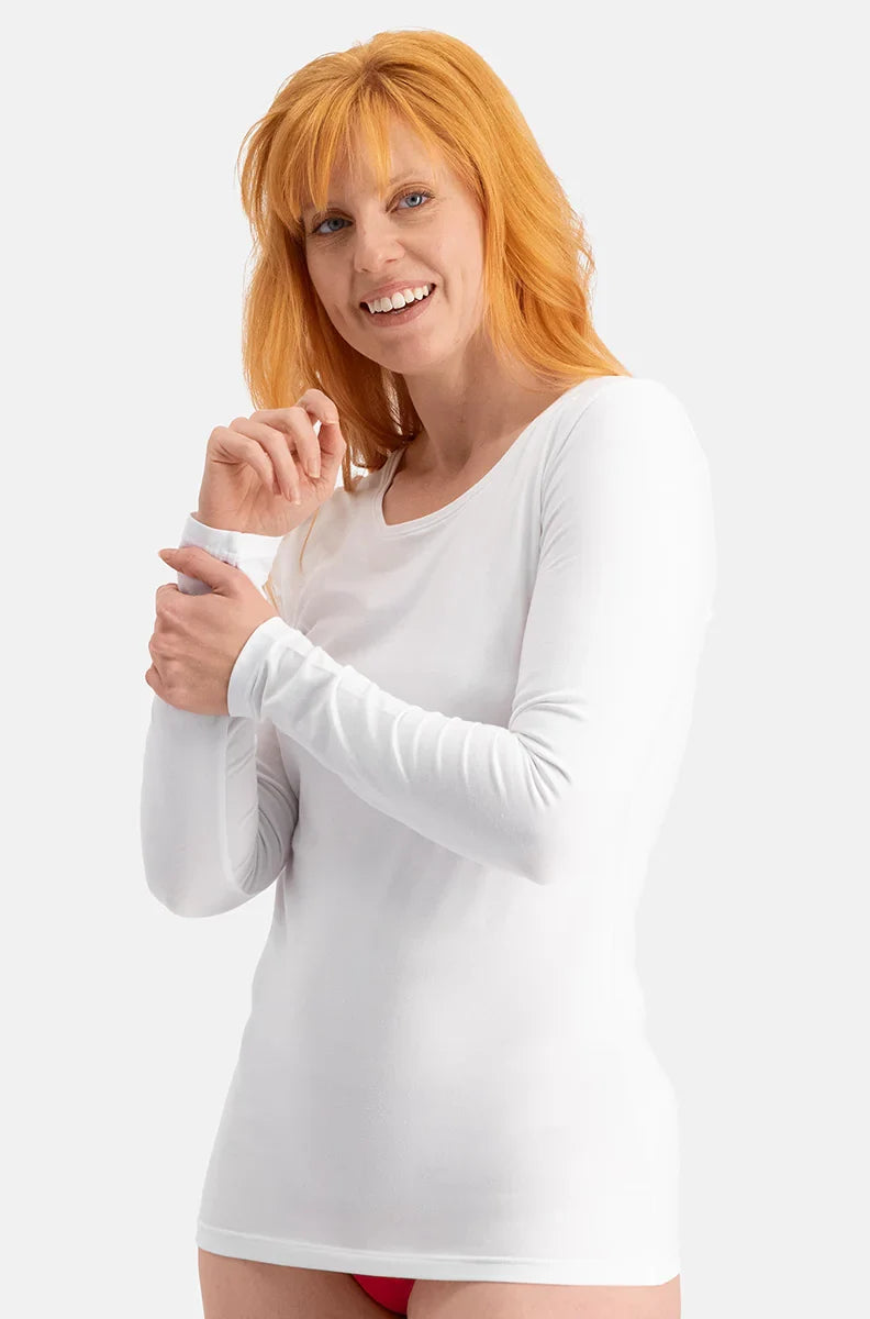 Sliponline Bamboo Basics 2-pak Extra lange shirts Lange mouw - Lara