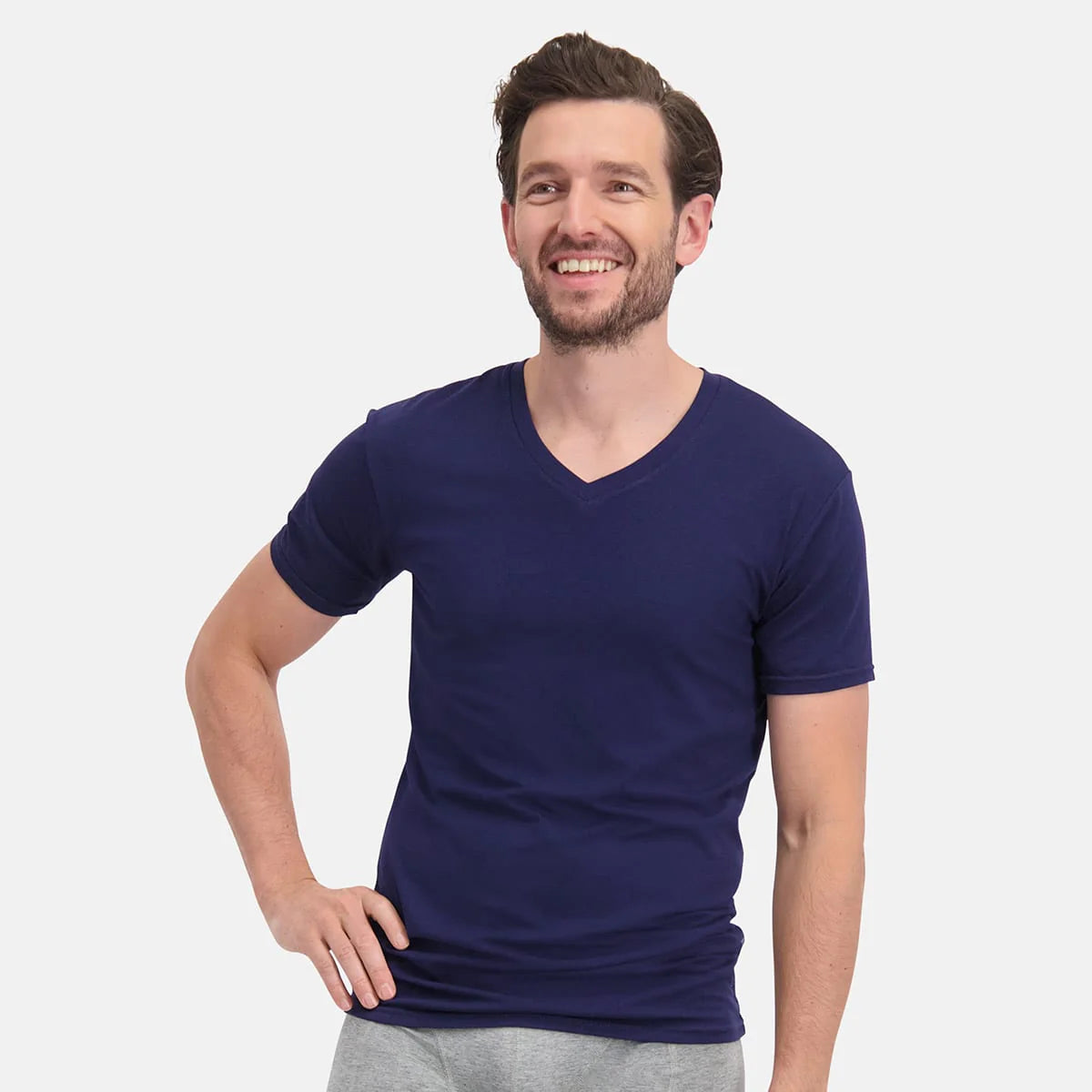 Sliponline Bamboo Basics 2-pak heren T-shirts V-hals - Velo