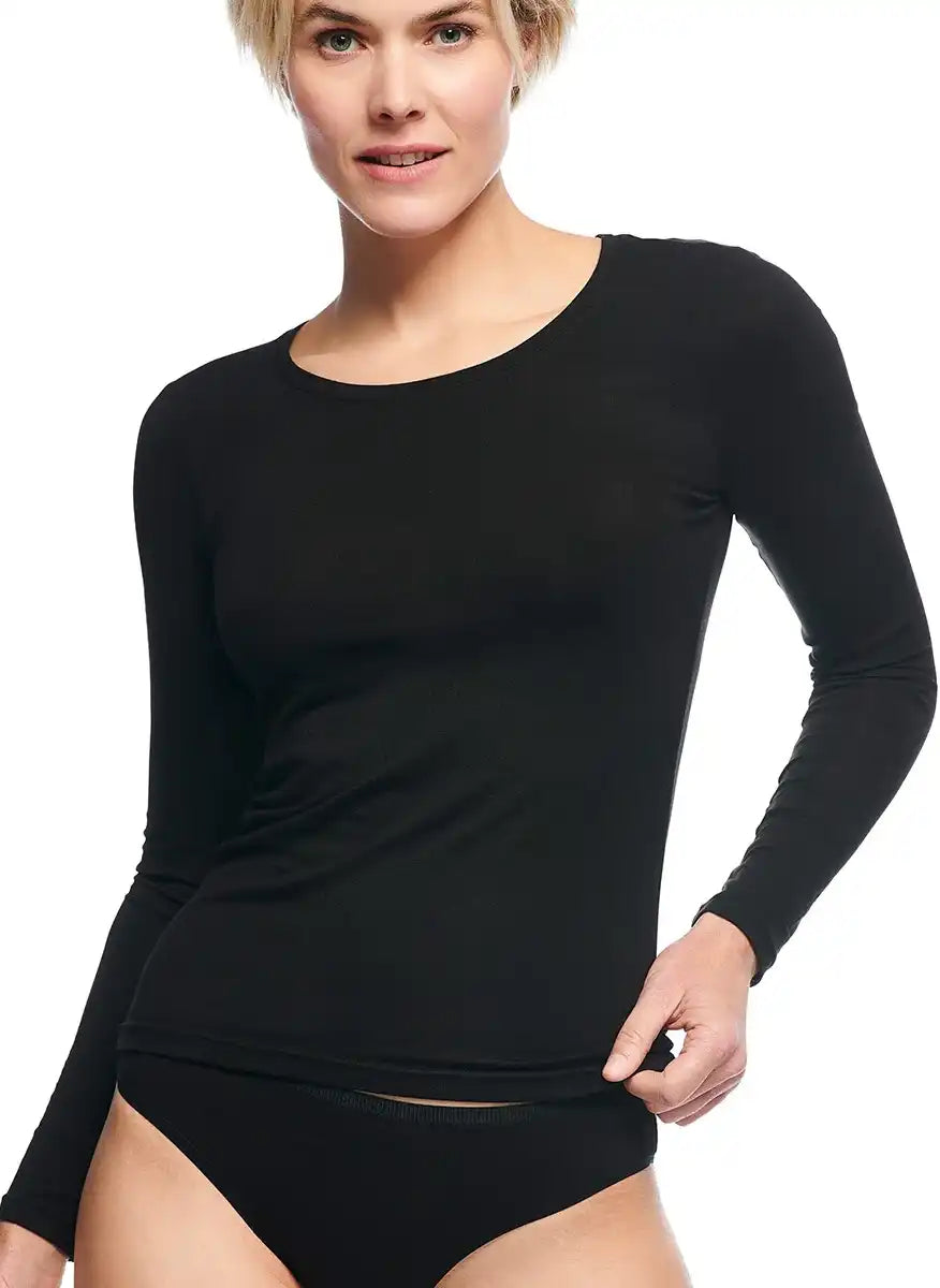Sliponline Bamboo Basics 2-pak shirts dames - Lange Mouw - Lara