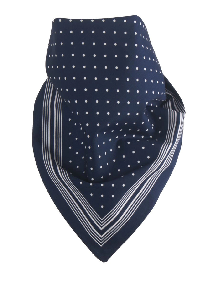 Sliponline Bandana Blauw kleine stippel 54x54 CM
