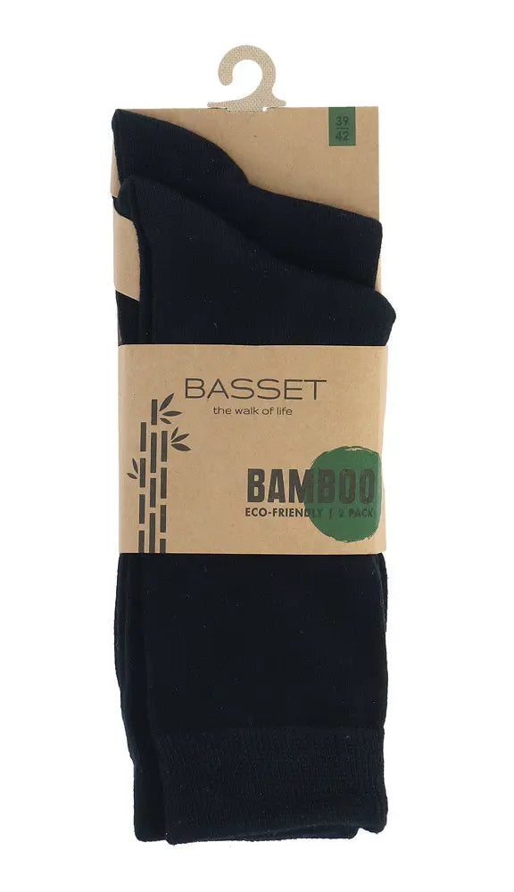 Sliponline Basset 2-paar bamboe sokken - hoog