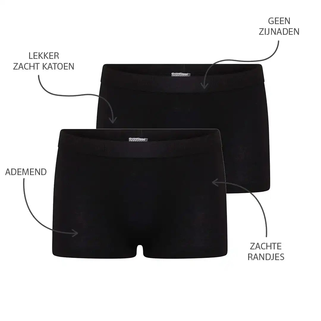 Sliponline Beeren 2-pak Comfort feeling  katoen meisjes boxer