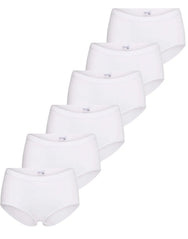 Sliponline Beeren 6-pak dames heupslips comfort - Badstof kruisje