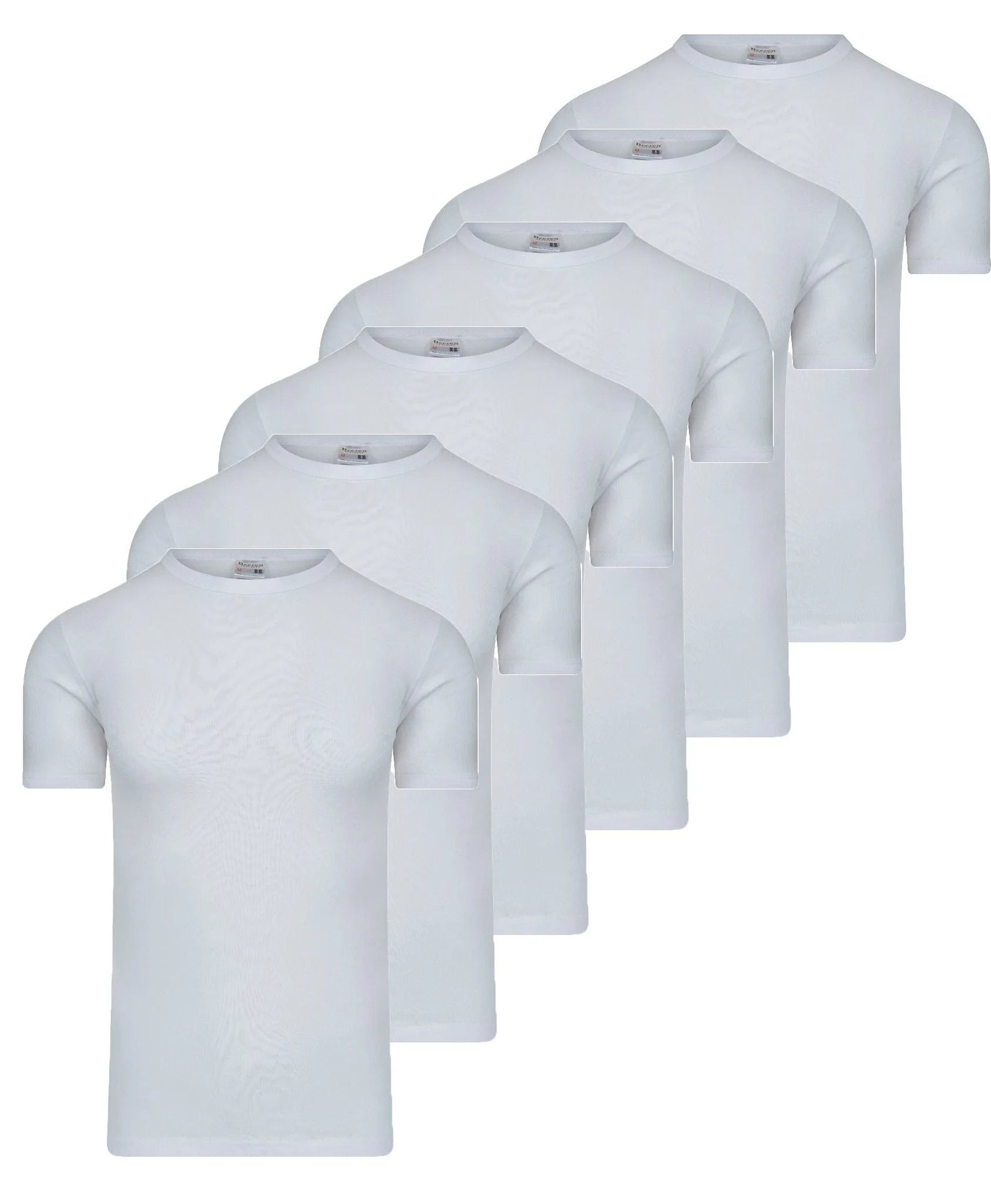 Sliponline Beeren 6 stuks ondershirts / T-shirts heren - Ronde hals