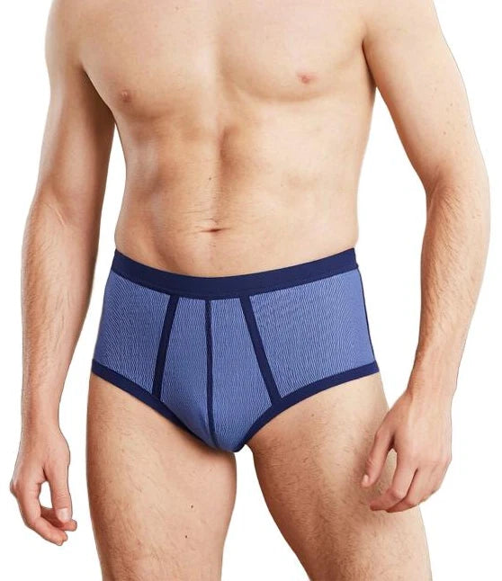 Sliponline Beeren heren slip met gulp - blauwe streep M2000