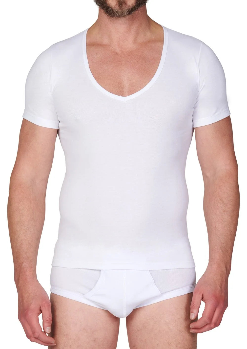 Sliponline Beeren ondershirt heren diepe V-hals - Onzichtbaar onder overhemd