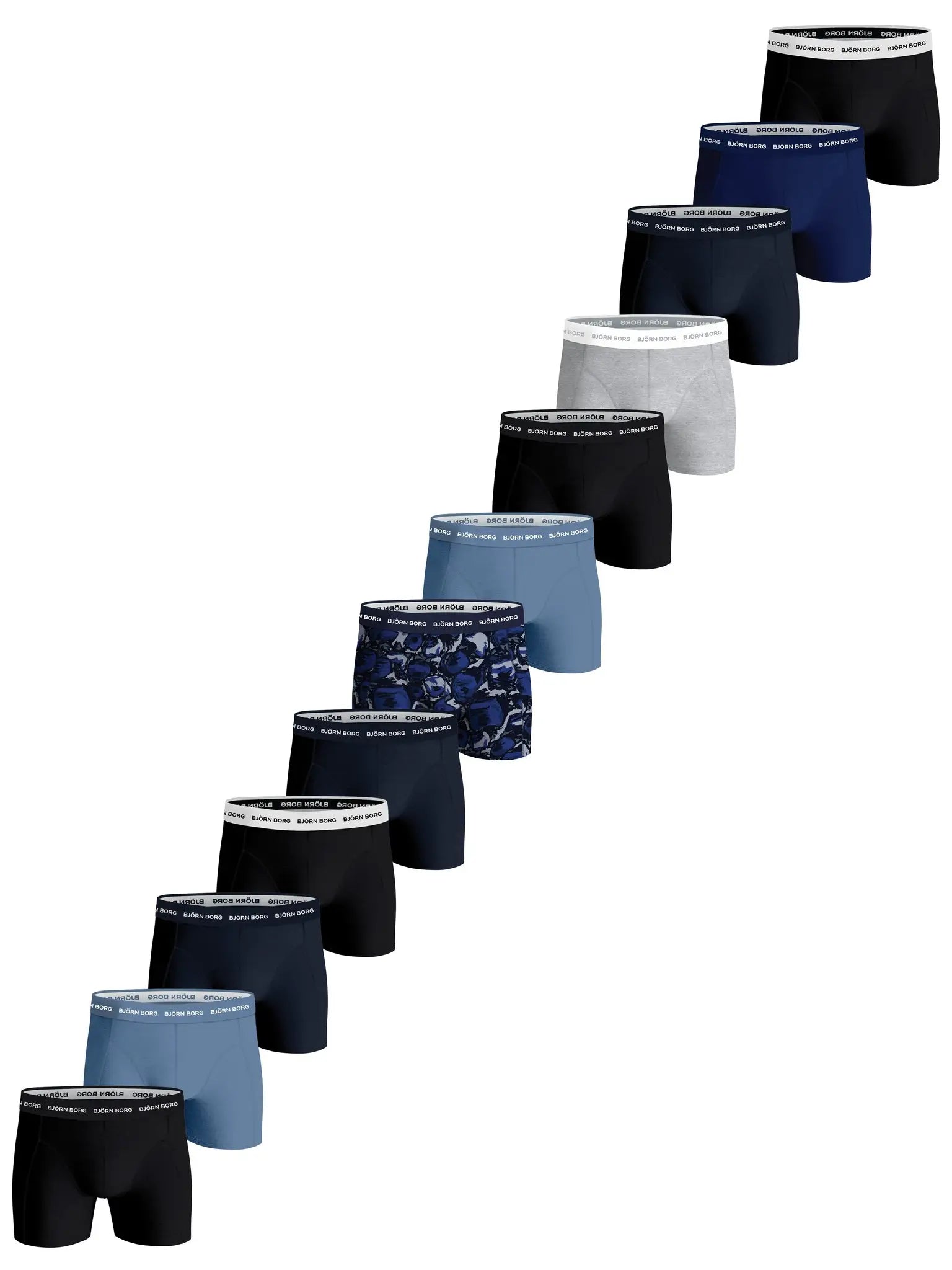 Sliponline Bjorn Borg 12-pack heren boxershort-Cotton Stretch