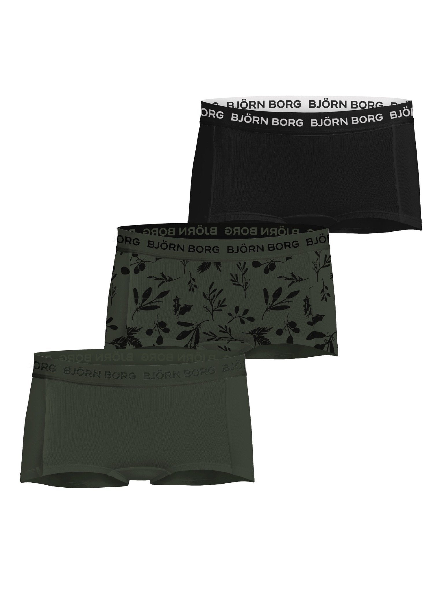 Sliponline Bjorn Borg 3-Pack meisjes boxershort - minishorts