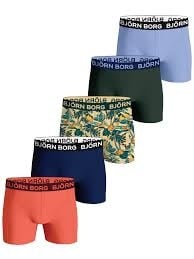 Sliponline Bjorn Borg 5-Pack jongens boxershorts - Core shorts