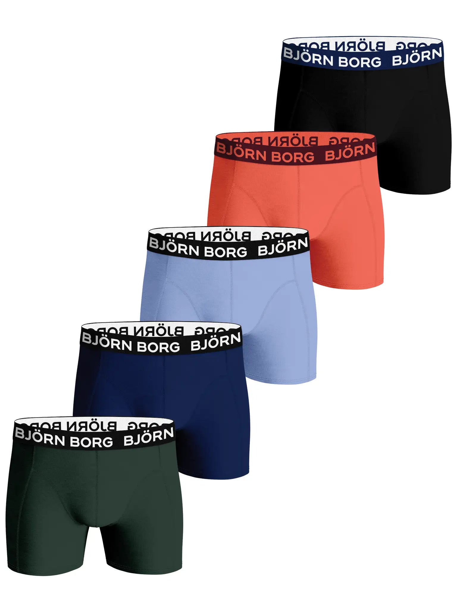 Sliponline Bjorn Borg 5-Pack jongens boxershorts - Core