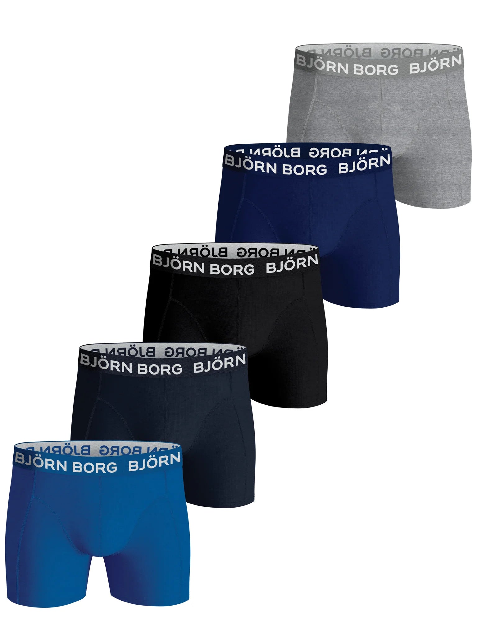 Sliponline Bjorn Borg 5-Pack jongens boxershorts - Solid