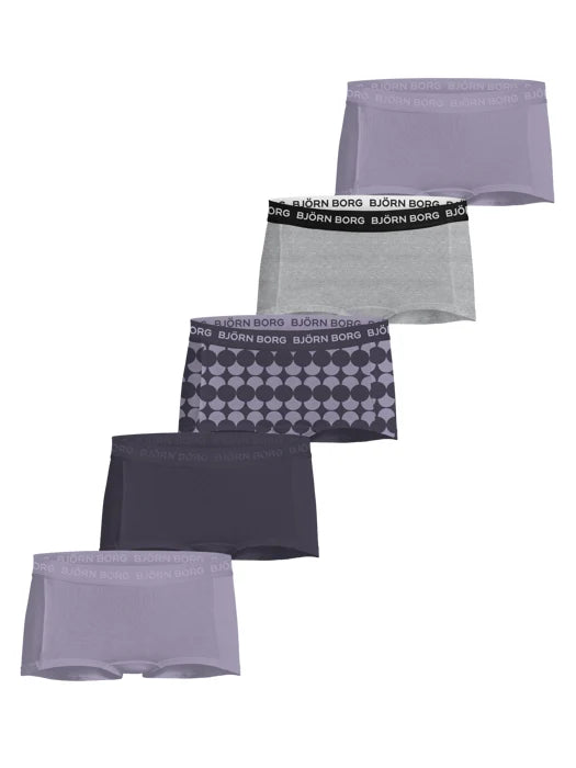 Sliponline Björn Borg 5-Pack meisjes boxershorts - Minishorts
