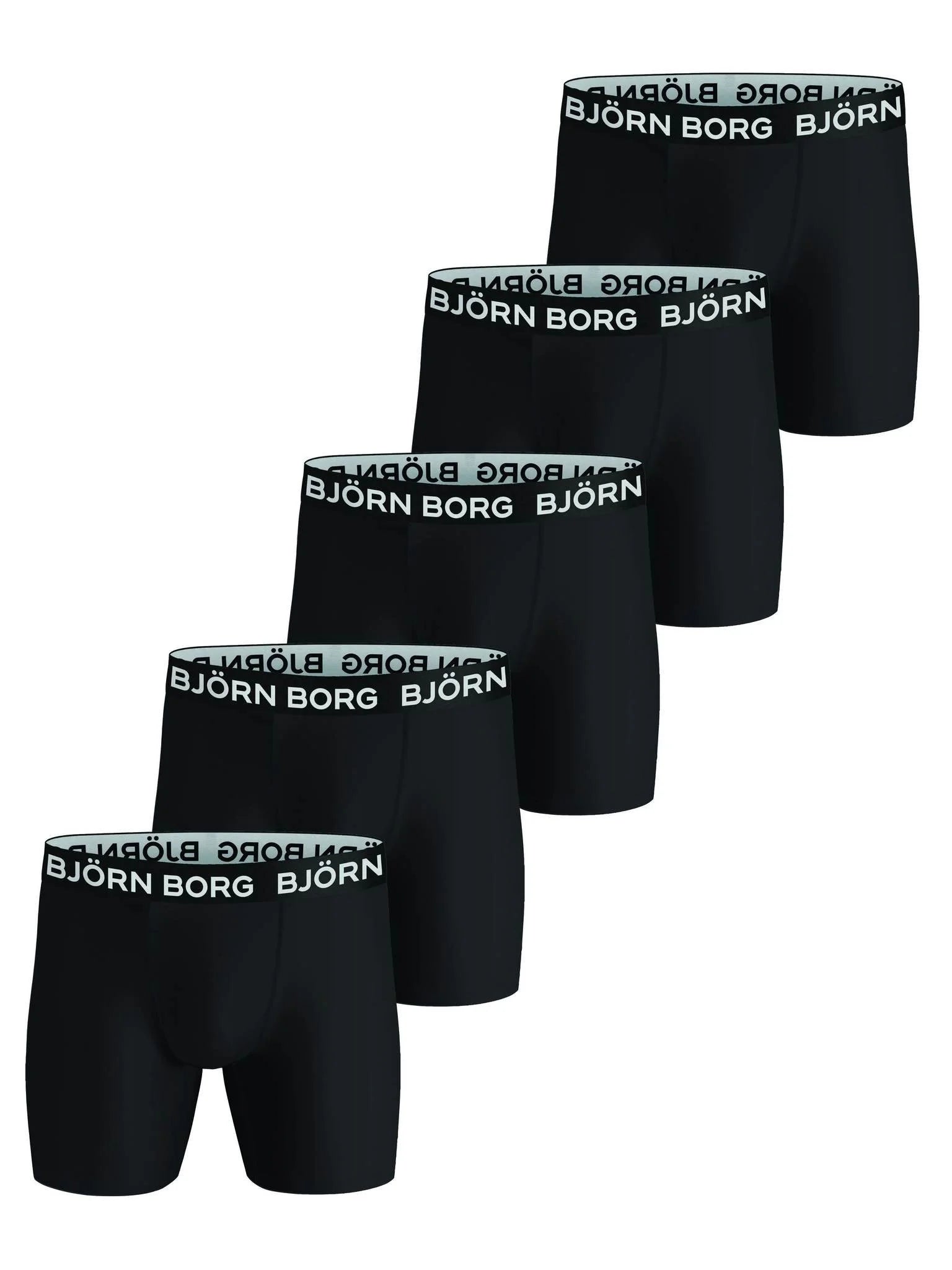Sliponline Bjorn Borg 5-Pack - Performance - heren boxershort - Black