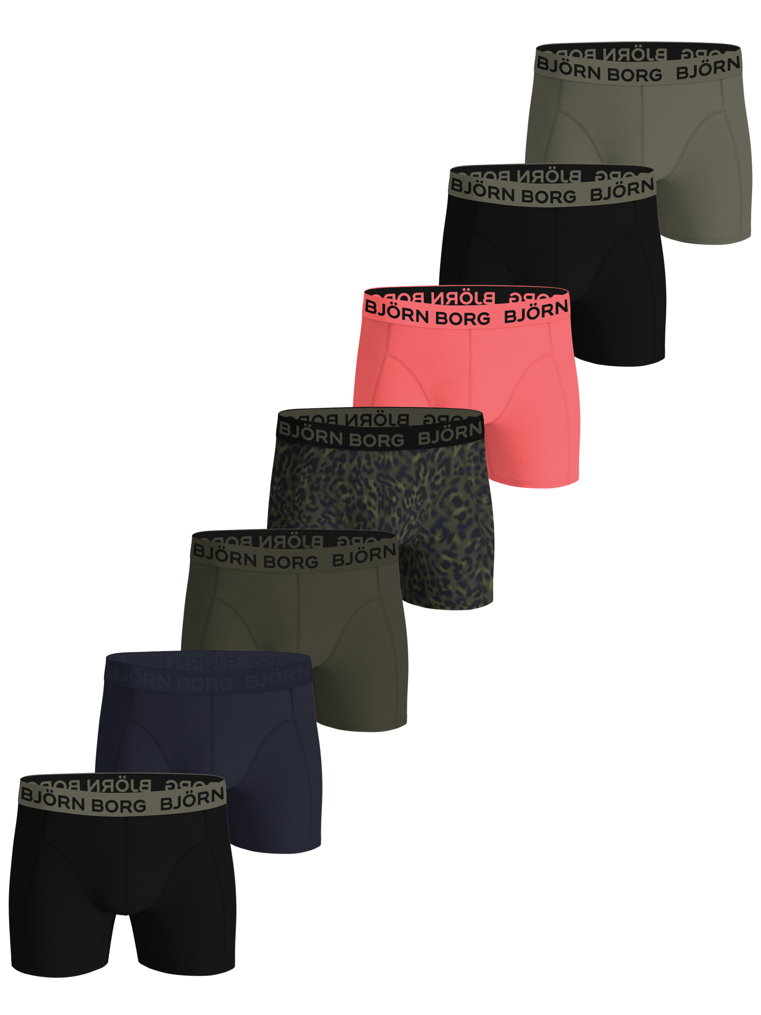Sliponline Bjorn Borg 7-pack heren boxershort -  Cotton stretch - Combi