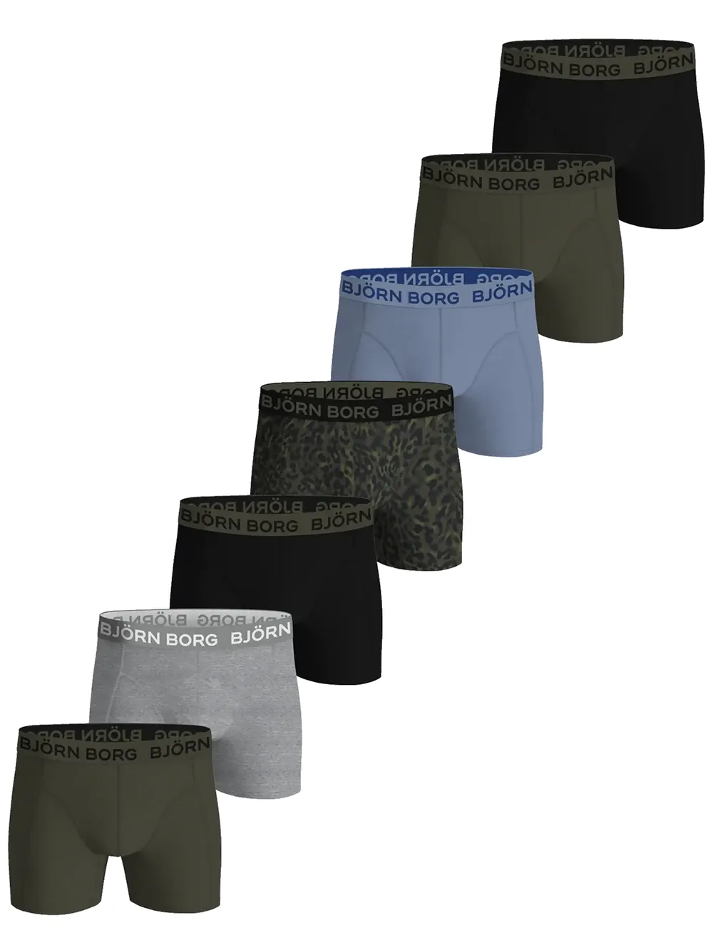 Sliponline Bjorn Borg 7-Pack jongens boxershorts - Cotton stretch