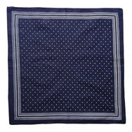 Sliponline Boeren zakdoek Blauw kleine stippel 54 x 54 cm