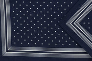 Sliponline Boeren zakdoek Blauw kleine stippel 54 x 54 cm