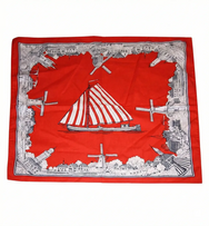 Sliponline Boeren zakdoek rood Oud nederland 54 x 54 cm