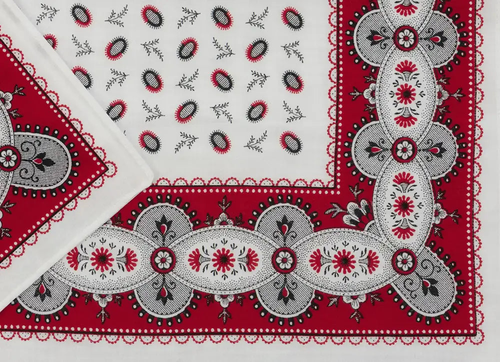 Sliponline Boerenzakdoek Koffieboon rood 55 x 55 cm