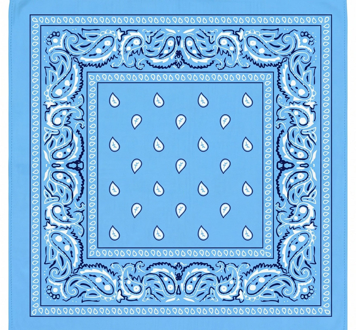 Sliponline Boerenzakdoek Rain drop 54x54 - Bandana - Hoofddoek