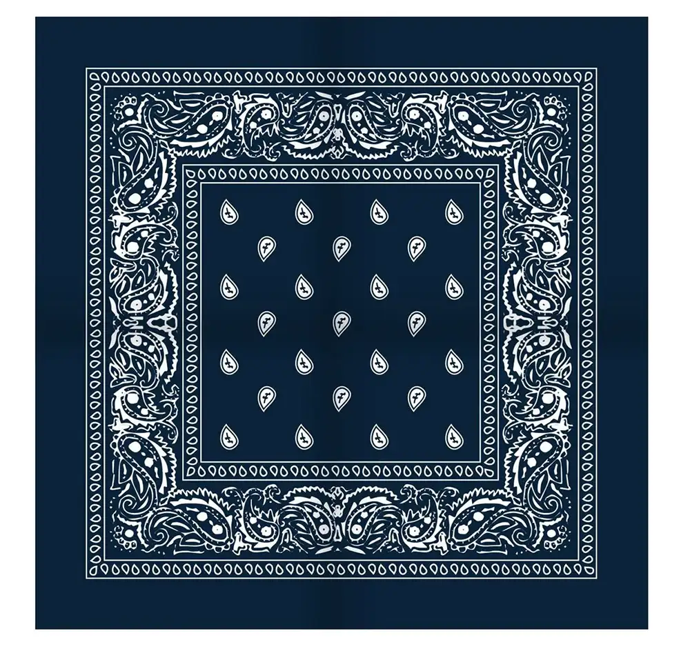 Sliponline Boerenzakdoek Rain drop 54x54 - Bandana - Hoofddoek