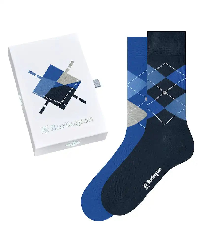 Sliponline Burlington 2-paar heren sokken - Cadeau verpakking - Gift Box