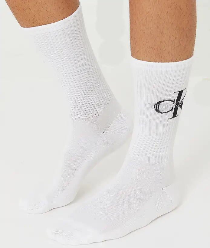 Sliponline Calvin Klein 2-paar Crew sokken - Logo monogram