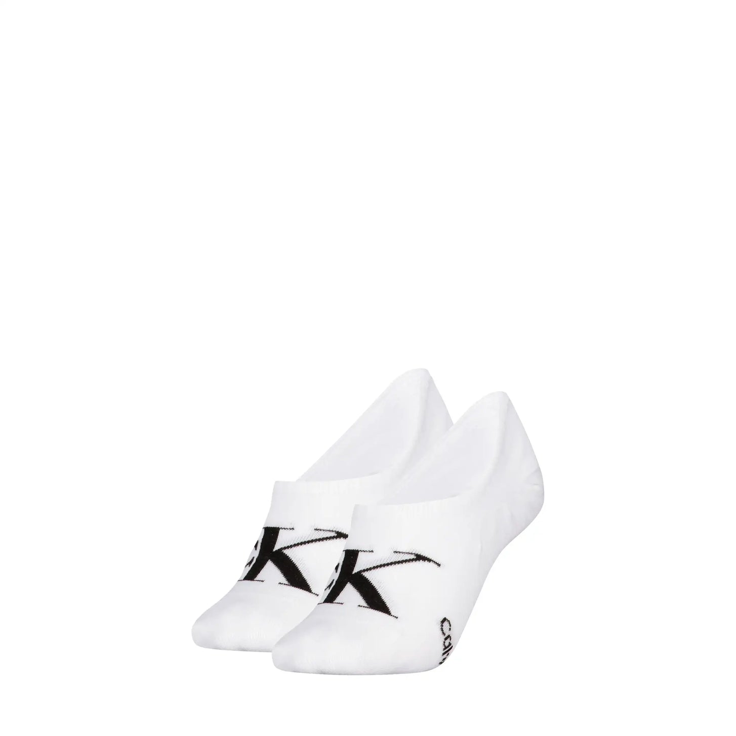 Sliponline Calvin Klein 2-paar Footie High cut heren sokken - Logo monogram