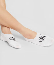 Sliponline Calvin Klein 2-paar Footie High cut heren sokken - Logo monogram