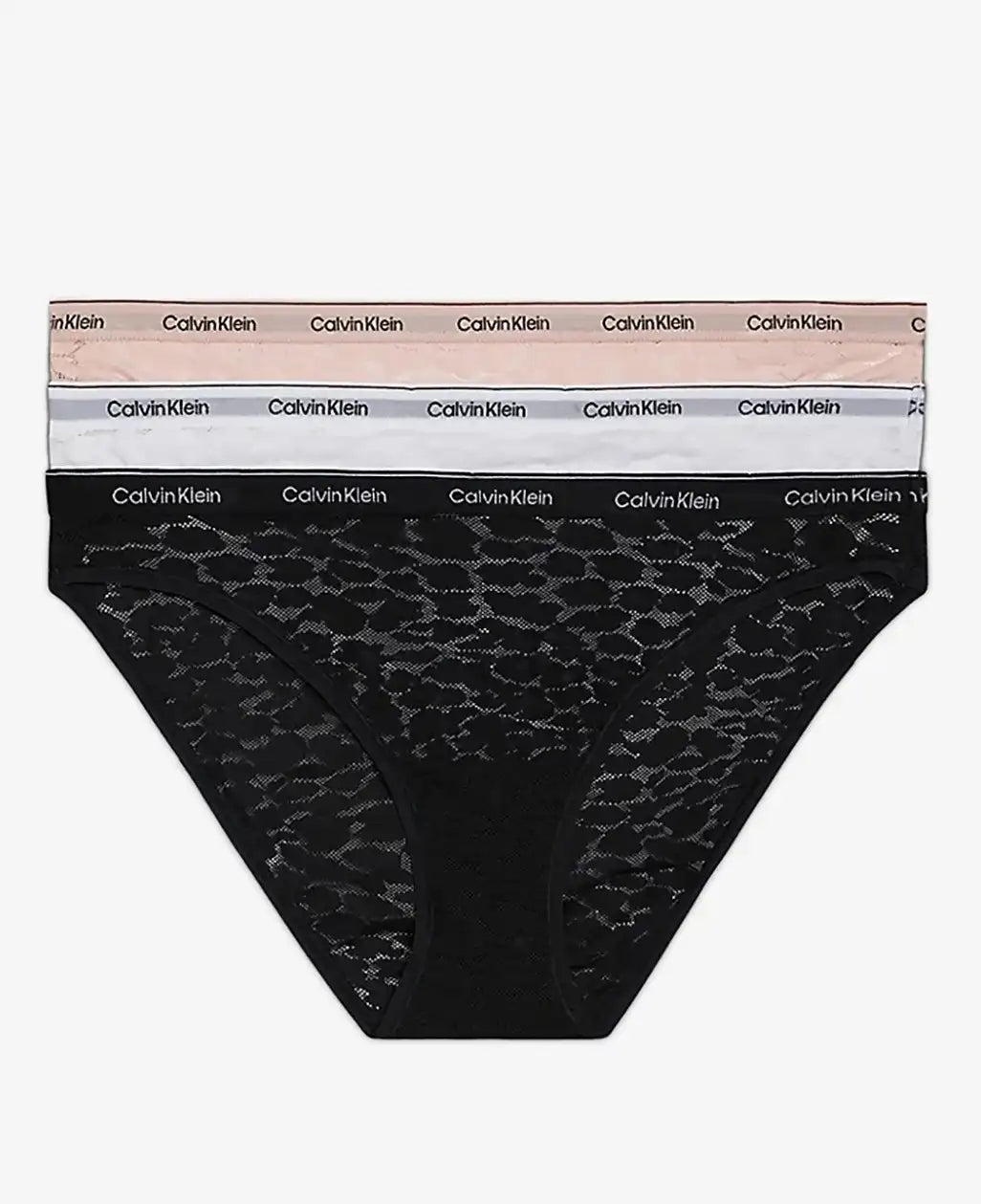 Sliponline Calvin Klein 3-pack kanten Slips dames - Low rise