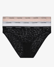 Sliponline Calvin Klein 3-pack kanten Slips dames - Low rise