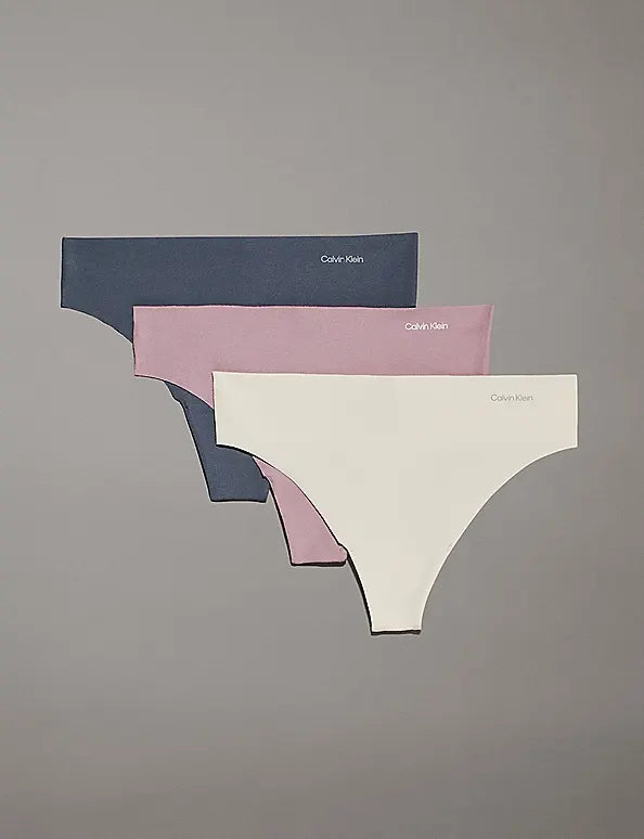Sliponline Calvin Klein 3-pack naadloze dames strings