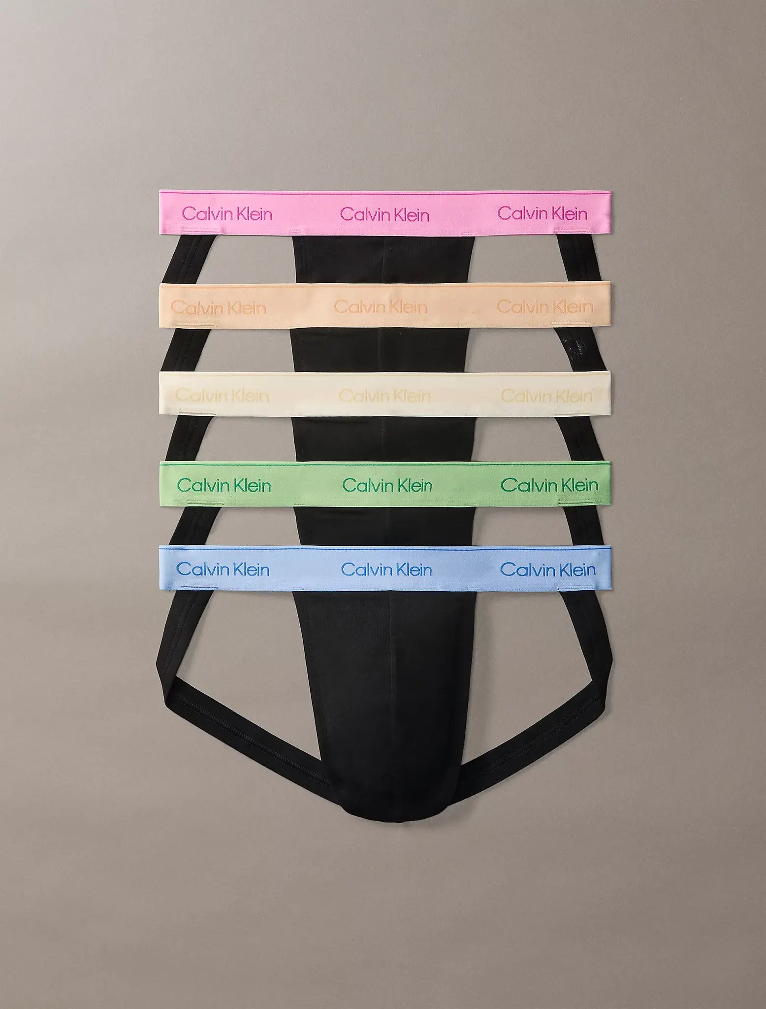 Sliponline Calvin Klein 5-pack jock straps - Icon Cotton Stretch Pride